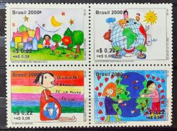 C 2238 Selo Selando o Futuro Mapa Estrela Sol 2000 Serie Completa Setenant