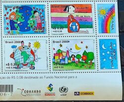 C 2238 Selo Selando o Futuro Mapa Estrela Sol 2000 Vinheta 4