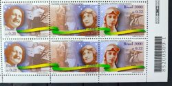 C 2243 Selo Mulheres Aviadoras Aviao Mulher 2000 Sextilha Codigo de Barras