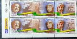 C 2243 Selo Mulheres Aviadoras Aviao Mulher 2000 Sextilha Vinheta Correios