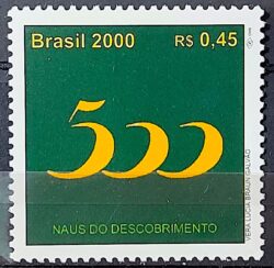 C 2264 Selo 500 Anos Descobrimento do Brasil 2000 Naus Navio