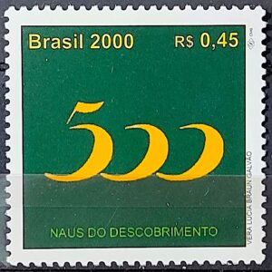 C 2264 Selo 500 Anos Descobrimento do Brasil 2000 Naus Navio