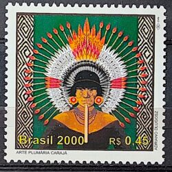C 2265 Selo 500 Anos Descobrimento do Brasil 2000 Indio Caraja