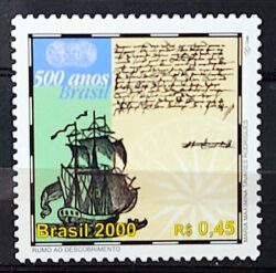 C 2268 Selo 500 Anos Descobrimento do Brasil 2000 Navio Portugal