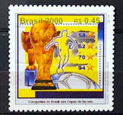 C 2269 Selo 500 Anos Descobrimento do Brasil 2000 Futebol