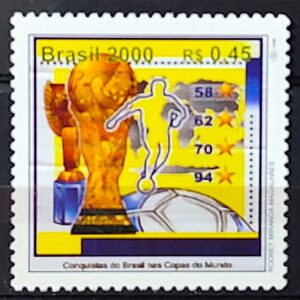 C 2269 Selo 500 Anos Descobrimento do Brasil 2000 Futebol