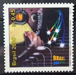 C 2270 Selo 500 Anos Descobrimento do Brasil 2000 Energia Eletrica Luz