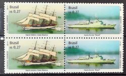 C 2289 Selo Navio Veleiro Cisne Branco Escola Militar 2000 Quadra
