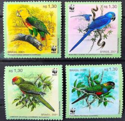 C 2382 Selos do Bloco B 119 Aves Brasileiras 2001 Separados