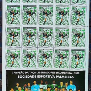 C 2404 Selo Campeoes da Libertadores Futebol Palmeiras 2001 Folha