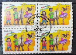 C 2475 Selo Crianca Esperanca Bailarina 2002 Quadra CBC SP
