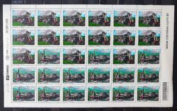 C 2488 Selo Locomotiva Baroneza Zeze Trem Transporte Bandeira 2002 Folha