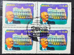 C 2494 Selo Sergio Motta Comunicacao Arquitetura 2002 Quadra CBC BSB