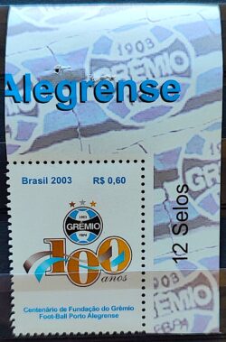 C 2542 Selo Despersonalizado Gremio Futebol 2003 Vinheta Sup Dir