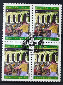 C 2562 Selo Bairro da Lapa Musica Danca Turismo 2004 Quadra CBC RJ