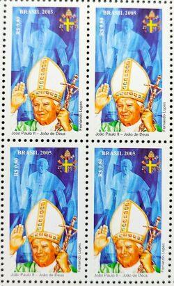 C 2609 Selo Papa Joao Paulo II Religiao 2005 Quadra