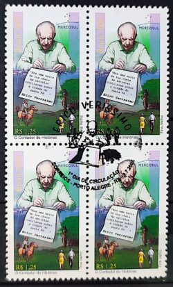 C 2619 Selo Erico Verissimo Mercosul Literatura Escritor 2005 Quadra CBC RS