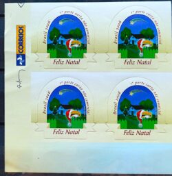 C 2662 Selo Natal Caixa Postal 2006 Quadra Vinheta Correios 1