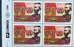 C 2701 Selo Teofilo Otoni Navio Indio 2007 Quadra Vinheta Correios