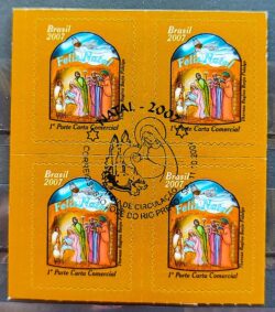 C 2719 Selo de Natal Religiao 2007 Quadra CBC Sao Jose do Rio Preto