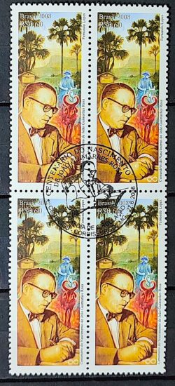 C 2756 Selo Guimaraes Rosa Literatura Escritor Oculos 2008 Quadra CBC MG Cordisburgo