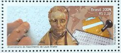 C 2771 Selo Louis Braille Cego Saude Mao 2009