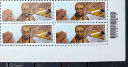 C 2771 Selo Louis Braille Cego Saude Mao 2009 Quadra Codigo de Barras