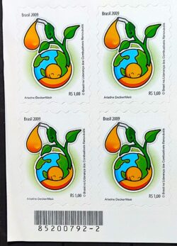 C 2772 Selo Combustiveis Renovaveis Energia 2009 Quadra Codigo de Barras