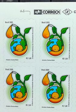 C 2772 Selo Combustiveis Renovaveis Energia 2009 Quadra Vinheta Correios