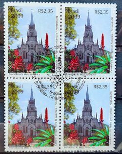 C 2781 Selo Relacoes Diplomaticas Tailandia Igreja Religiao Flora Bromelia Arquitetura 2009 Quadra CBC DF