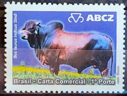 C 2791 Selo Despersonalizado EXPOZEBU ABCZ Gado Boi Vaca 2009 Sindi