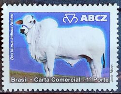 C 2794 Selo Despersonalizado EXPOZEBU ABCZ Gado Boi Vaca 2009 Nelore