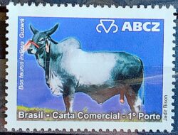 C 2795 Selo Despersonalizado EXPOZEBU ABCZ Gado Boi Vaca 2009 Guzera