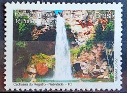 C 2804 Selo Despersonalizado Tocantins Turismo 2009 Cachoeira do Registro Natividade
