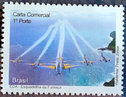 C 2814 Selo Despersonalizado Esquadrilha da Fumaca 2009 Aviao Militar