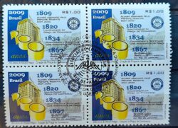 C 2824 Selo Alvara Regio Praca do Comercio Economia 2009 Quadra CBC RJ