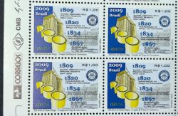 C 2824 Selo Alvara Regio Praca do Comercio Economia 2009 Quadra Vinheta Correios