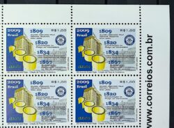 C 2824 Selo Alvara Regio Praca do Comercio Economia 2009 Quadra Vinheta Site