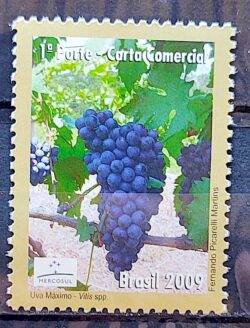 C 2832 Selo Circuito das Frutas Uva Maximo 2009