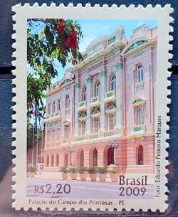 C 2851 Selo Relacoes Diplomaticas Holanda 2009 Palacio do Campo das Princesas Pernambuco