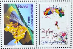 C 2854 Selo Personalizado Ipe Bandeira Boituva Paraquedismo 2013