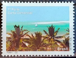 C 2870 Selo Despersonalizado Ceara Turismo 2009 Praia Fortim