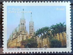 C 2881 Selo Despersonalizado Sao Paulo Turismo 2009 Igreja Catedral da Se Arquitetura