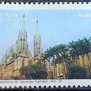 C 2881 Selo Despersonalizado Sao Paulo Turismo 2009 Igreja Catedral da Se Arquitetura