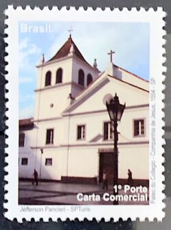 C 2885 Selo Despersonalizado Sao Paulo Turismo 2009 Patio do Colegio Igreja Religiao