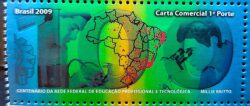 C 2897 Selo Rede Federal de Educacao Profissional Tecnologia Ciencia Mapa 2009