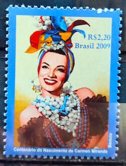 C 2906 Selo Carmen Miranda Musica Mulher 2009