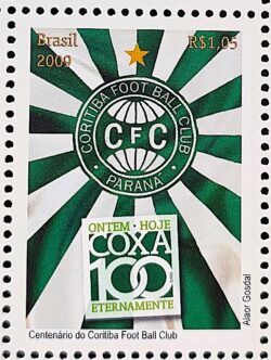 C 2909 Selo Centenario do Coritiba Futebol 2009