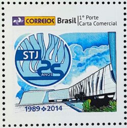 C 3310 Selo Personalizado 25 Anos do Tribunal Superior de Justica STJ Direito 2014