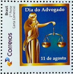 C 3386 Selo Personalizado Dia do Advogado Justica Direito